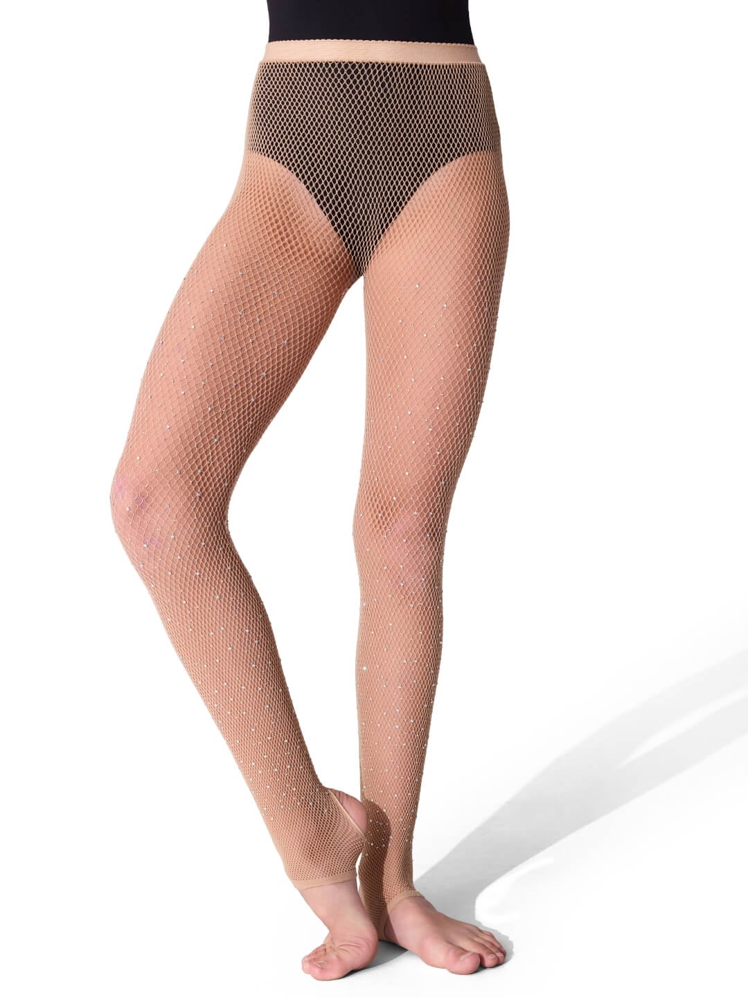 All Over Rhinestone Fishnet Stirrup Tight - Child - Image 3