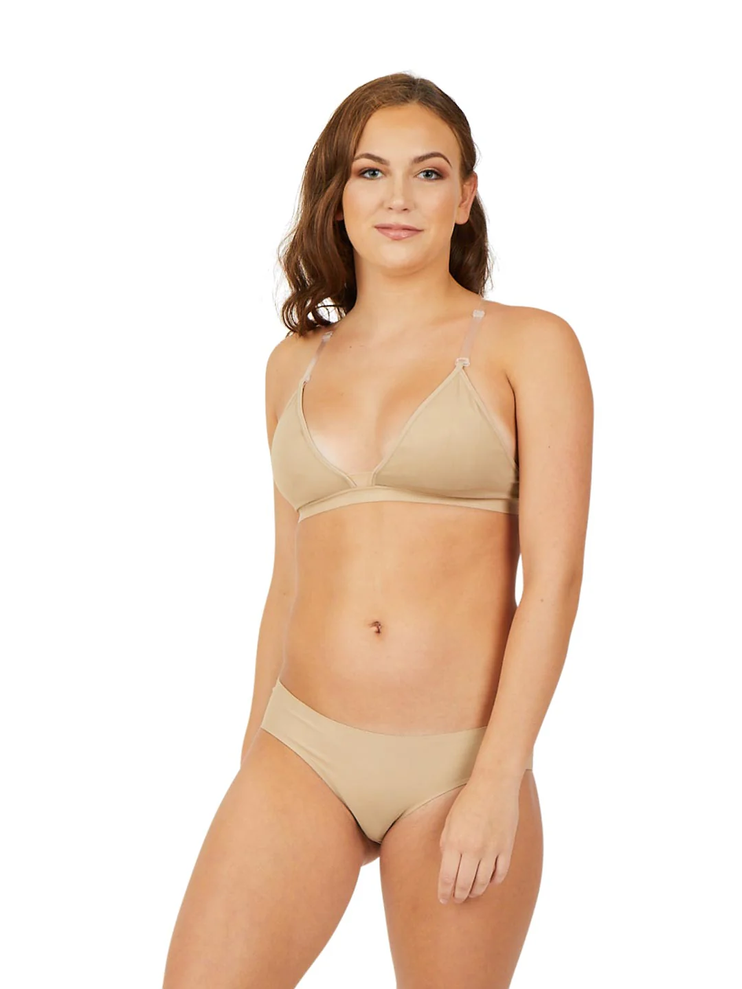 Deep Neck Clear Back Bra - Image 20
