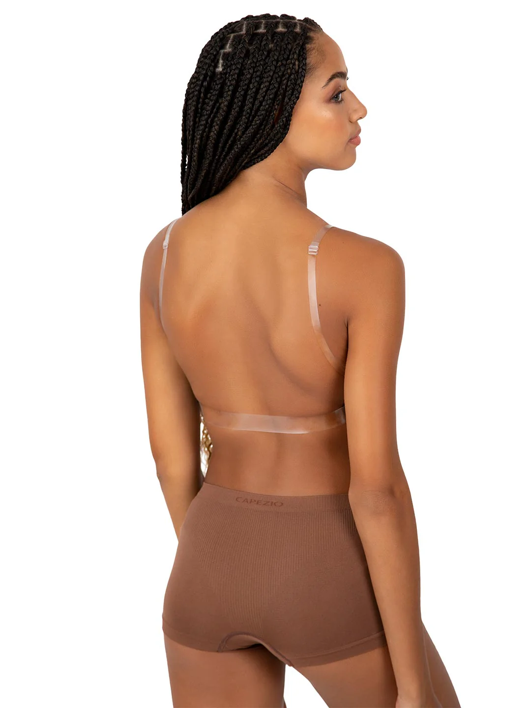 Deep Neck Clear Back Bra - Girls - Image 4