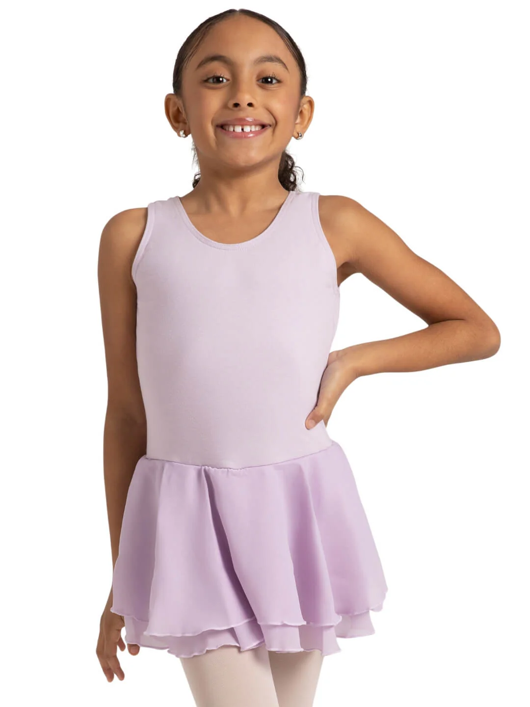 Double Layer Skirt Tank Dress - Girls - Image 13