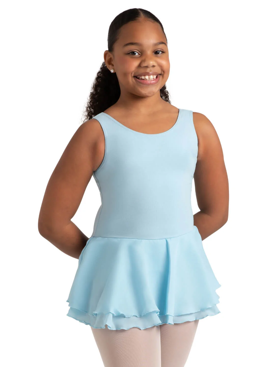 Double Layer Skirt Tank Dress - Girls - Image 30