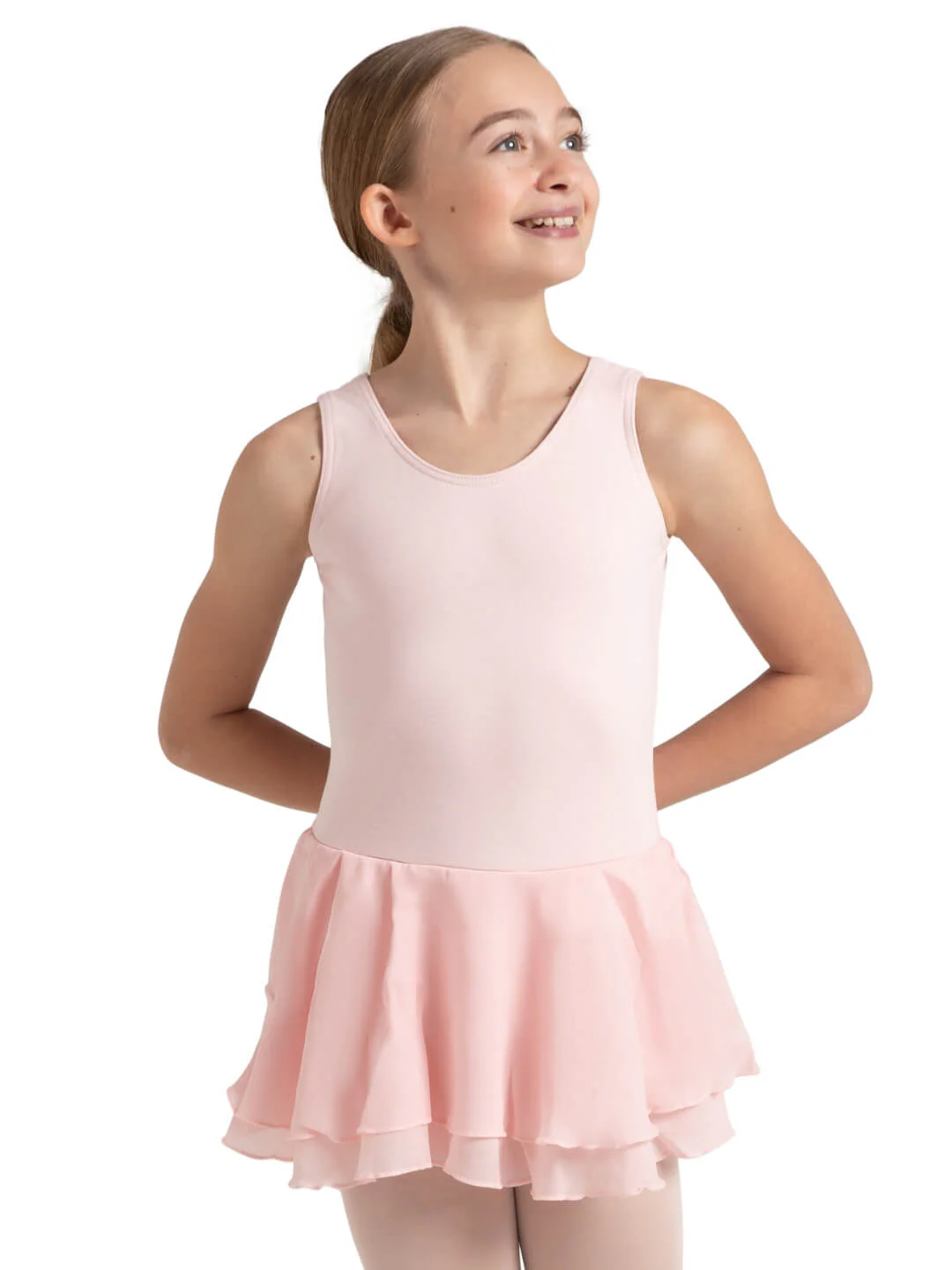 Double Layer Skirt Tank Dress - Girls - Image 44