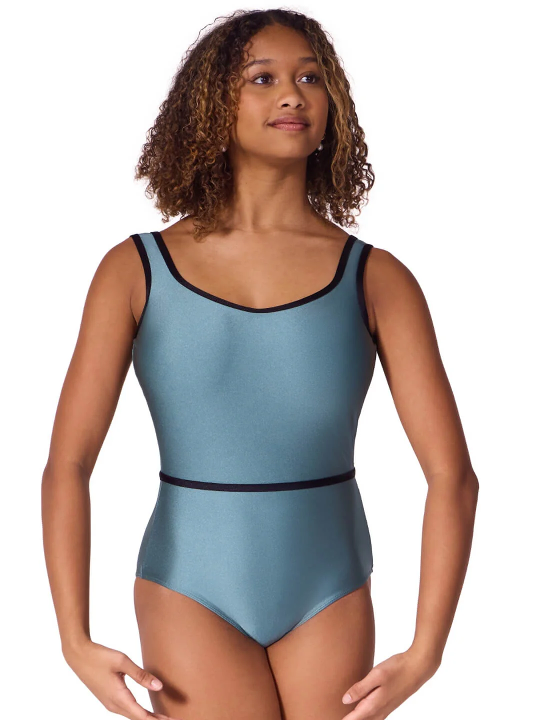 Enchanted Contrast Graceful Tank Leotard - Image 3
