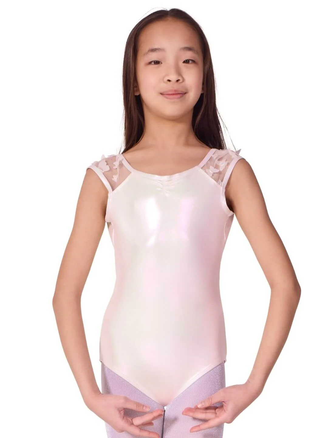 Flutter Glasswing Cap Sleeve Leotard - Child - Image 5