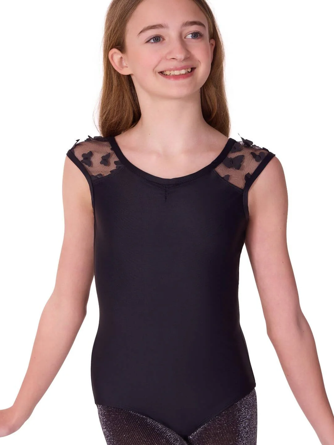 Flutter Glasswing Cap Sleeve Leotard - Child - Image 6