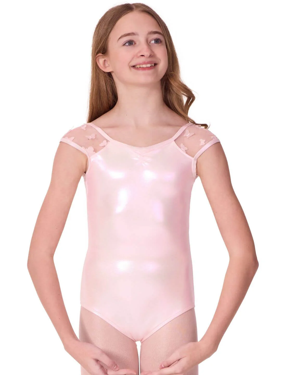 Flutter Glasswing Cap Sleeve Leotard - Child - Image 7