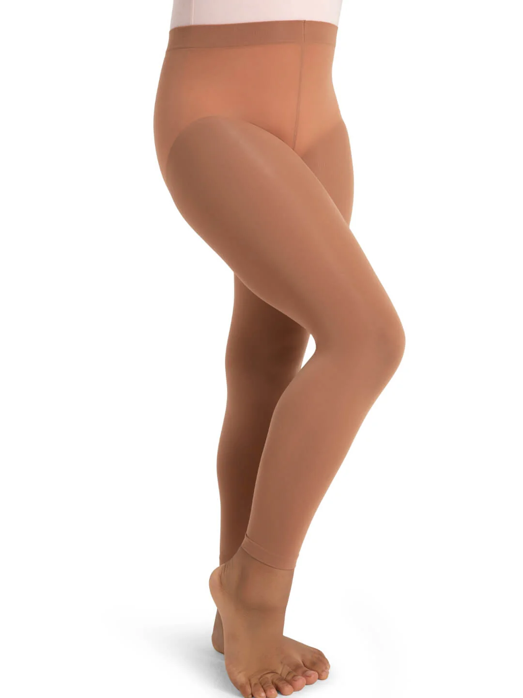 Ultra Soft™ Footless Tight w Self Knit Waist Band - Girls - Image 3