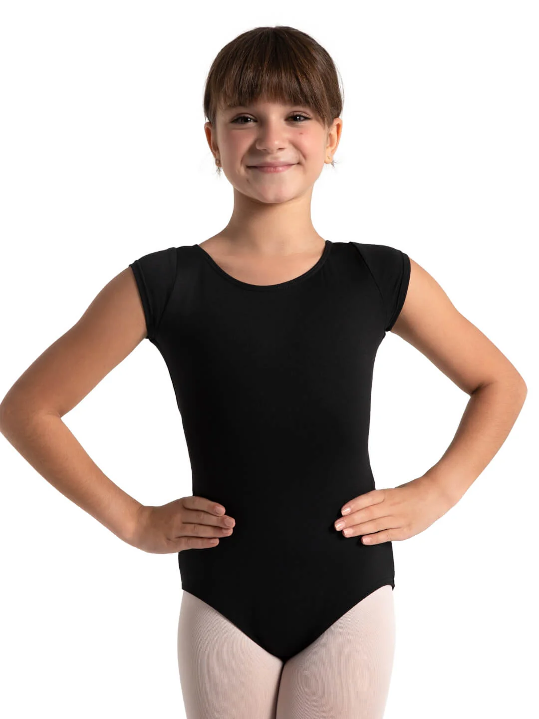 Studio Collection High Neck Cap Sleeve Leotard - Girls - Image 4
