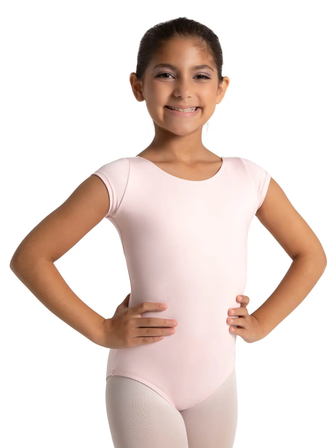 Studio Collection High Neck Cap Sleeve Leotard - Girls - Image 5