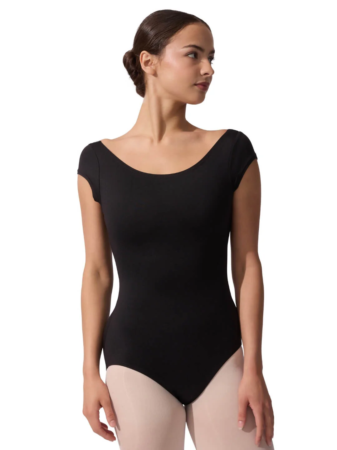 Studio Collection High Neck Cap Sleeve Leotard - Image 2