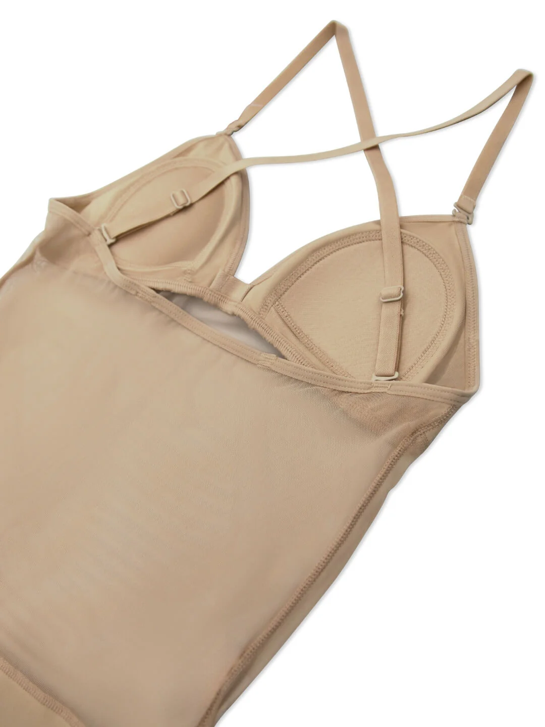 Plunge Neck Mesh Midriff Leotard - Girls - Image 2