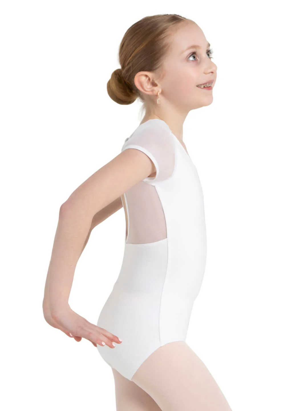 Puff Sleeve Keyhole Back Leotard - Girls - Image 41