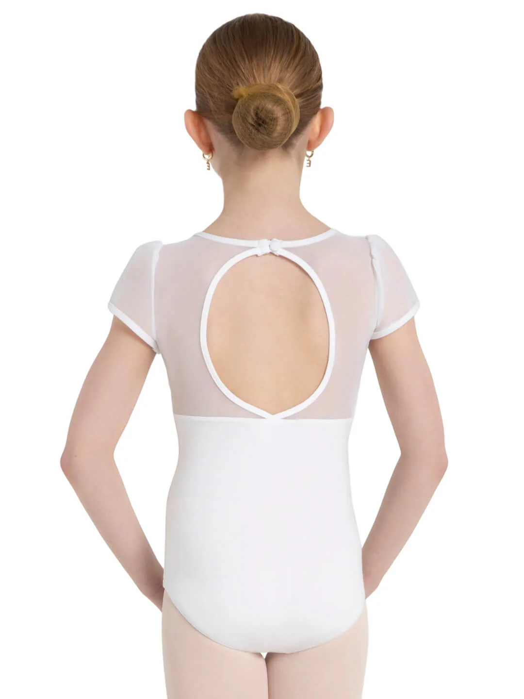 Puff Sleeve Keyhole Back Leotard - Girls - Image 42
