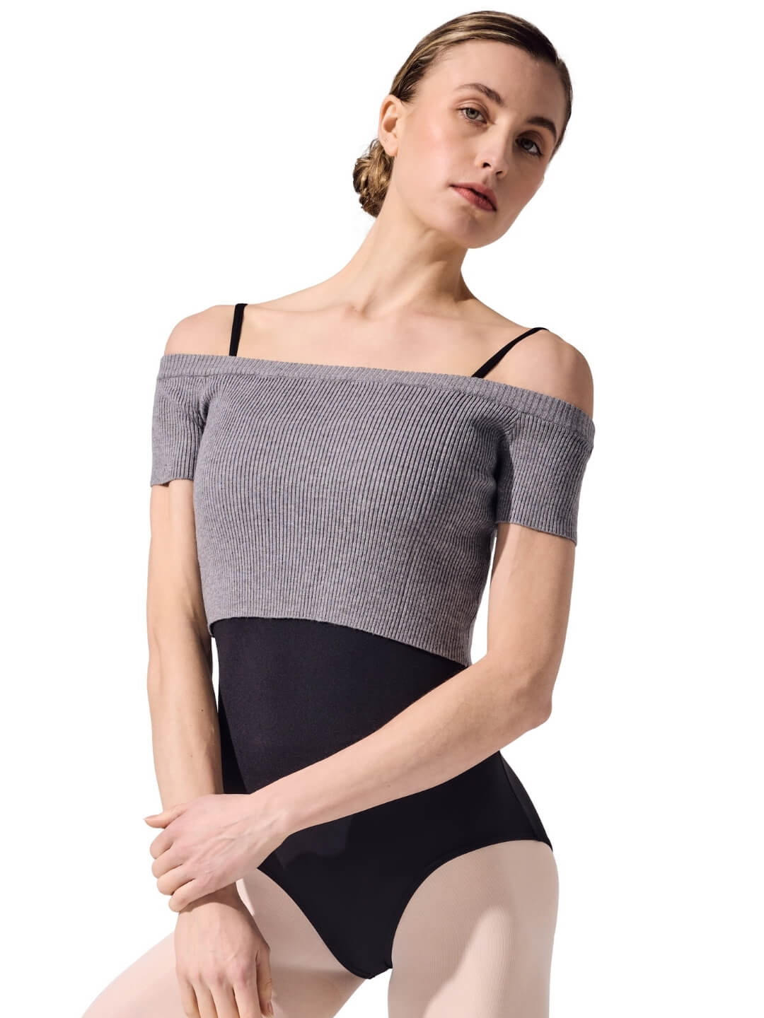 Ribbed Knit Cropped Sweater - Image 3