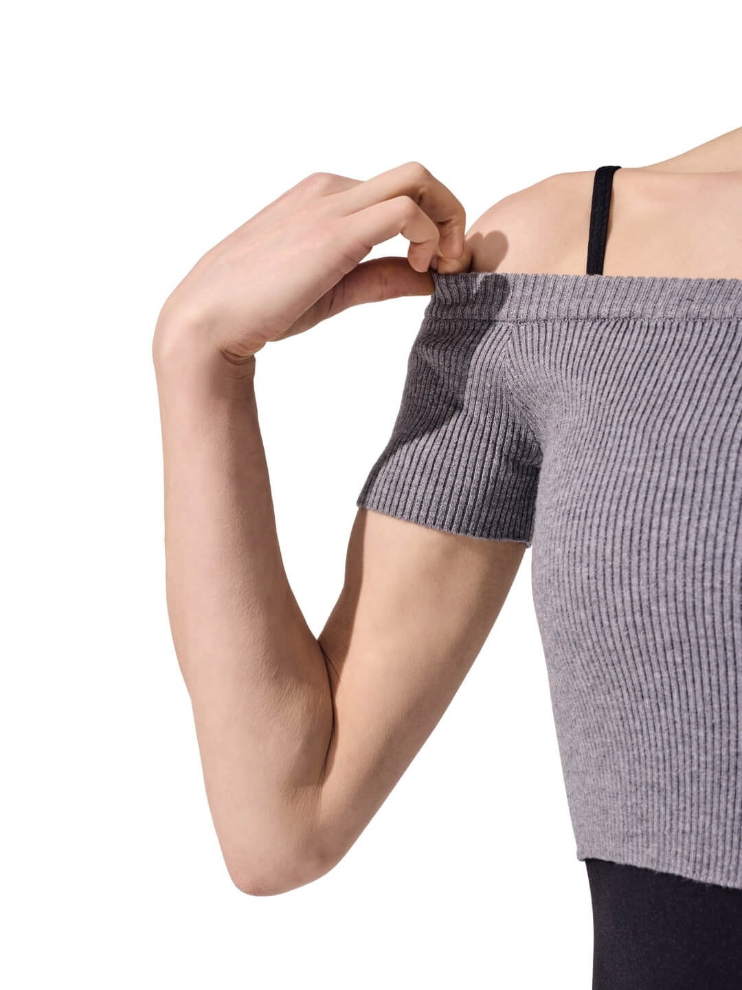 Ribbed Knit Cropped Sweater - Image 9