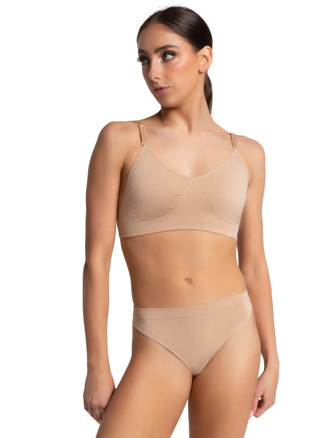 Seamless Clear Back Bra - Image 9