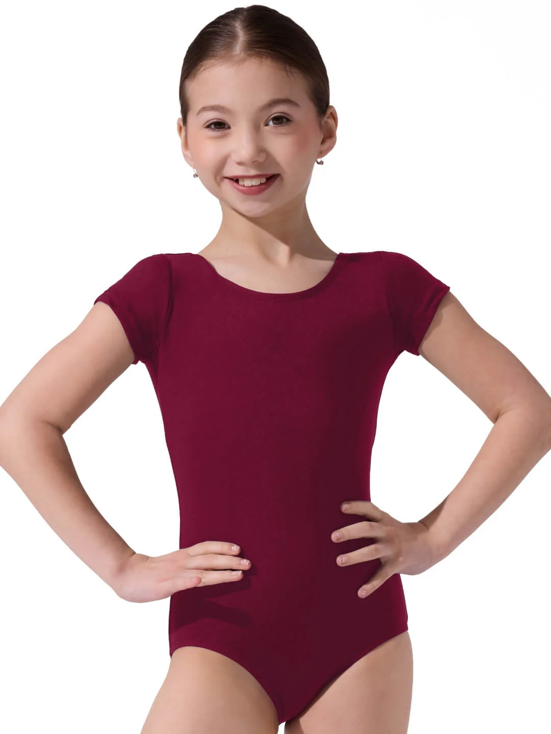 Team Basics Short Sleeve Leotard - Girls - Image 51