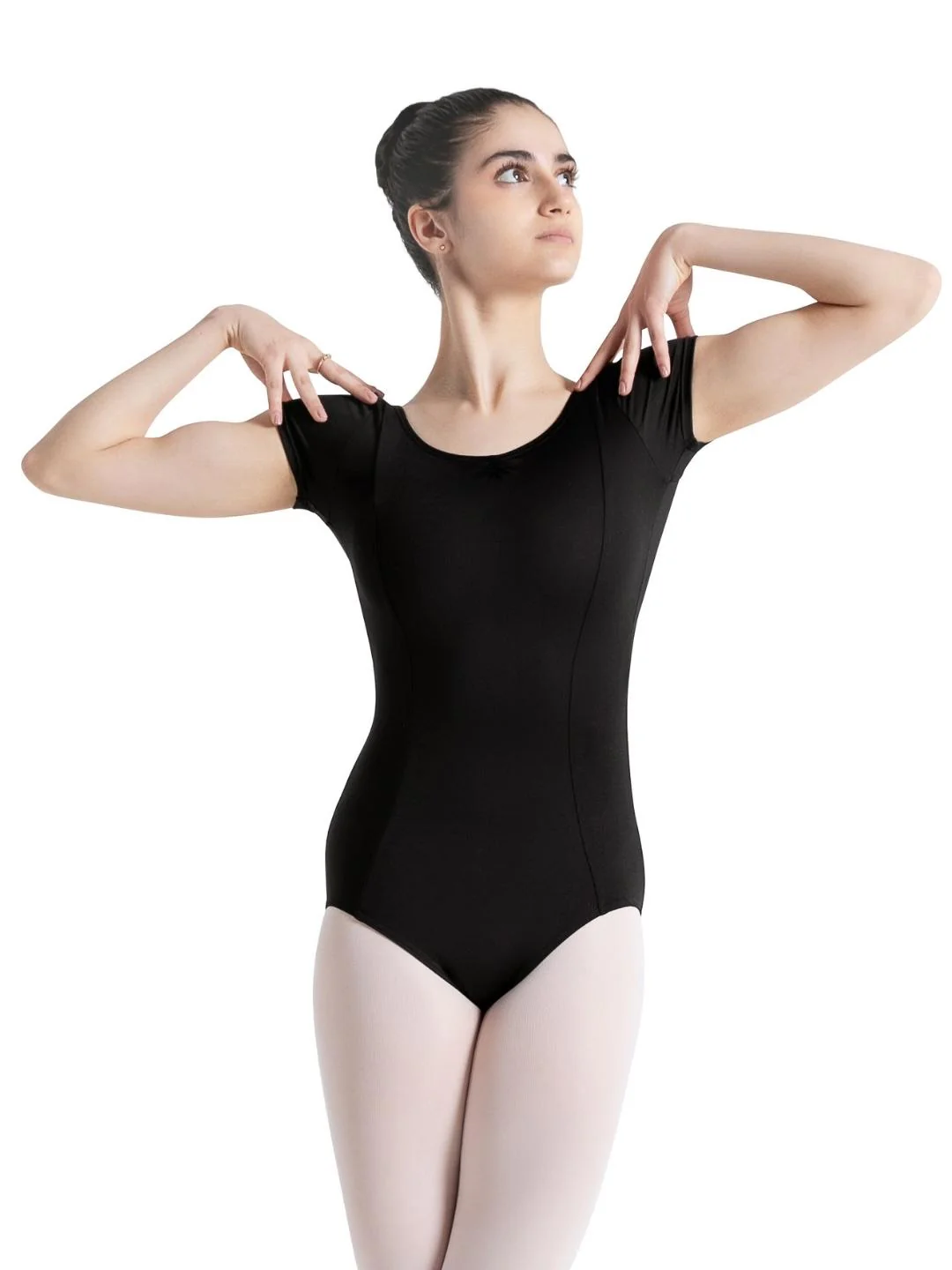 Studio Collection Dual Pinch Cap Sleeve Leotard With Princess Seams - Image 3