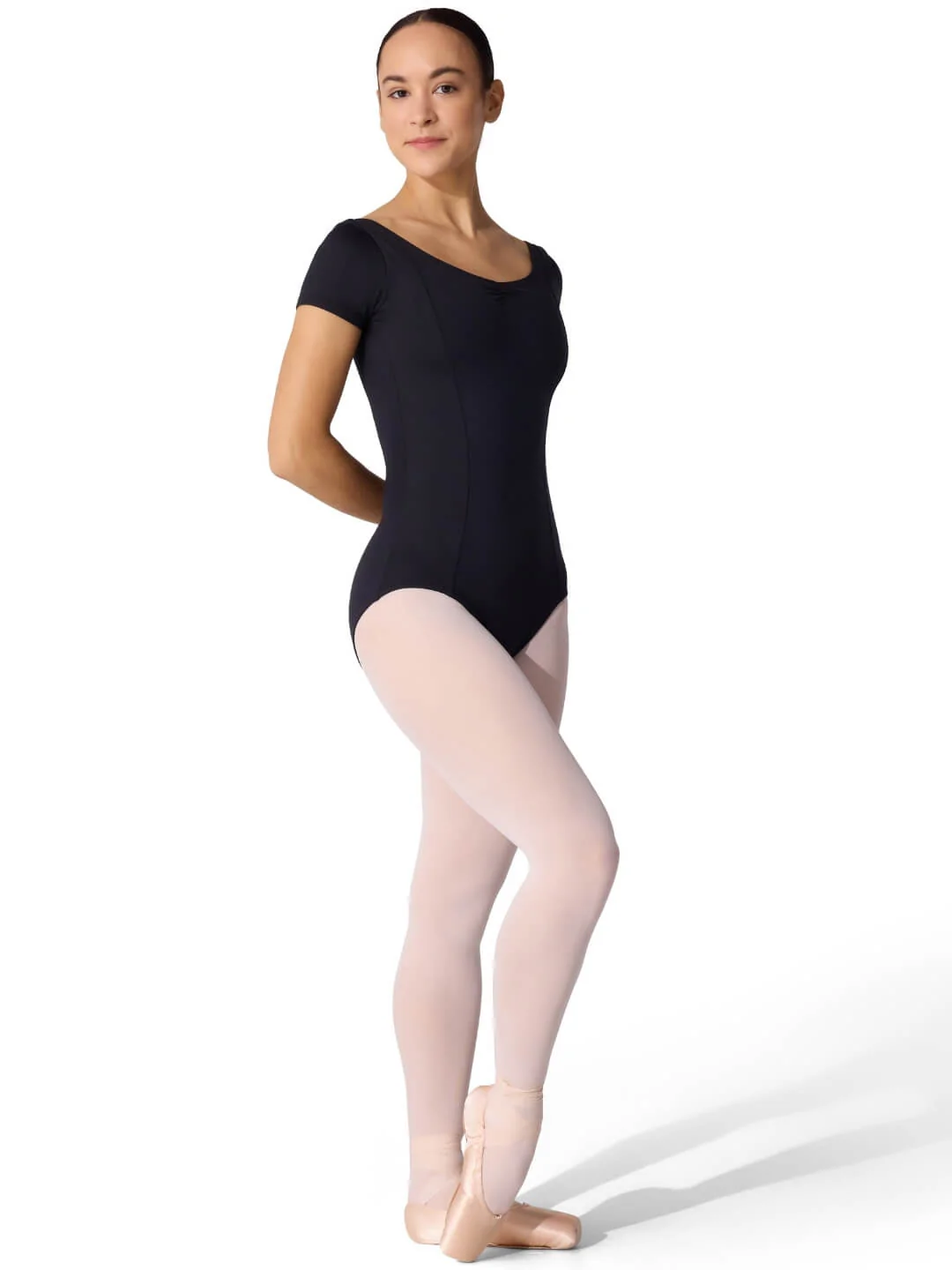 Studio Collection Dual Pinch Cap Sleeve Leotard With Princess Seams - Image 5