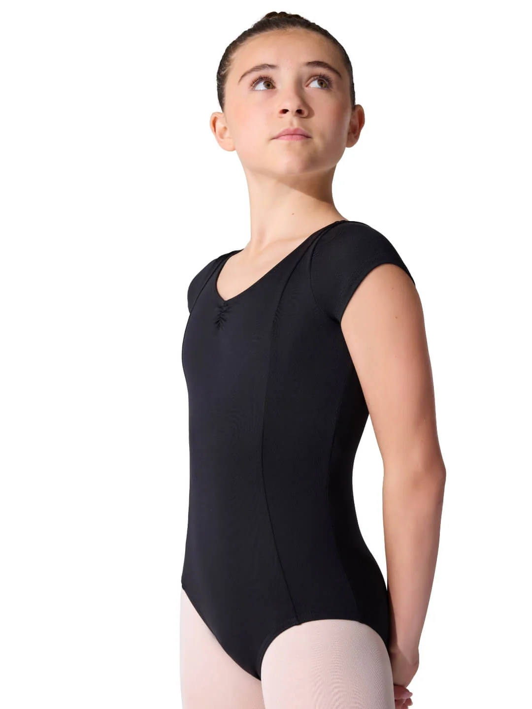 Studio Collection Dual Pinch Cap Sleeve Leotard With Princess Seams - Girls - Image 5