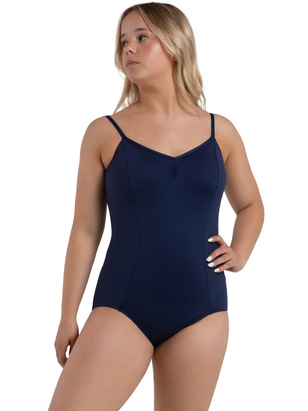 Studio Collection Dual Pinch Camisole Leotard with Princess Seams, Adjustable Straps and Bratek® - Image 5