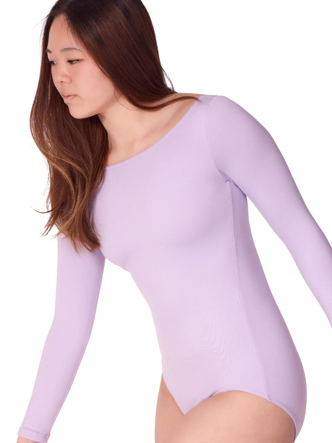 Studio Collection Pinch Back Long Sleeve Leotard - Image 3