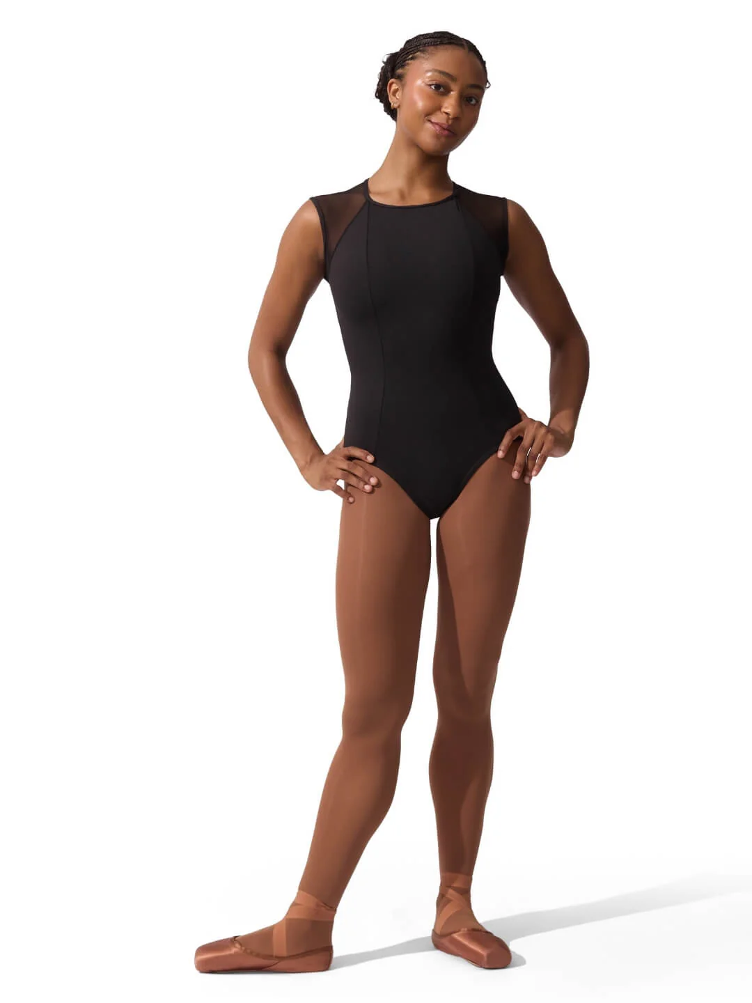 Studio Collection Raglan Sleeve High Neck Leotard - Image 3