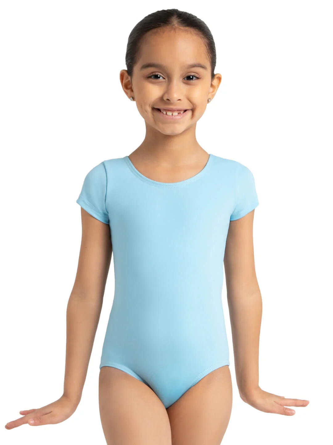 Team Basics Short Sleeve Leotard - Girls - Image 13
